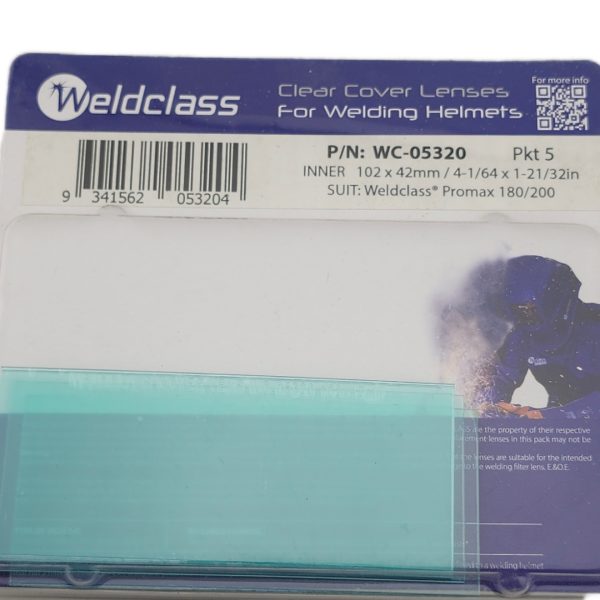 Welding Helmet Clear Cover Lenses (5 pack)