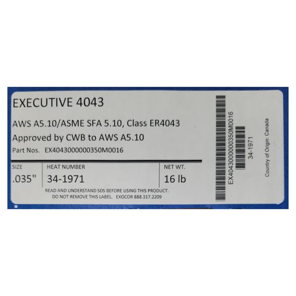 Executive 4043 .035” 16 lb.