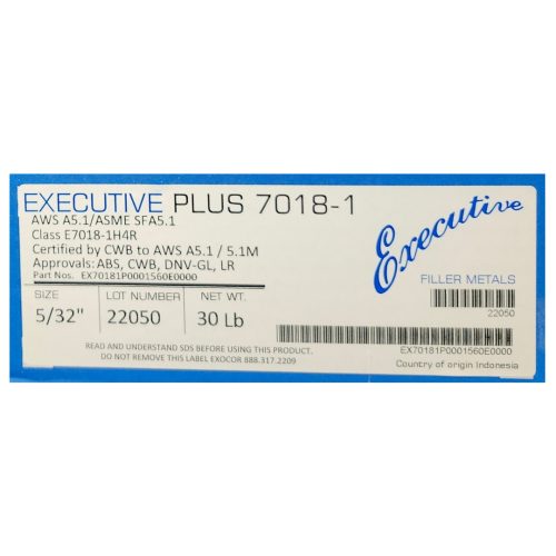 Executive Plus 7018-1 5/32 30 lb.