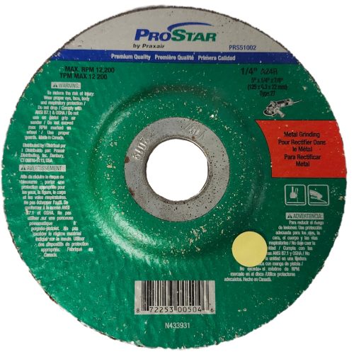 5"X1/4 metal Wheel Prostar Cutoff Wheels A24R Black Nickel