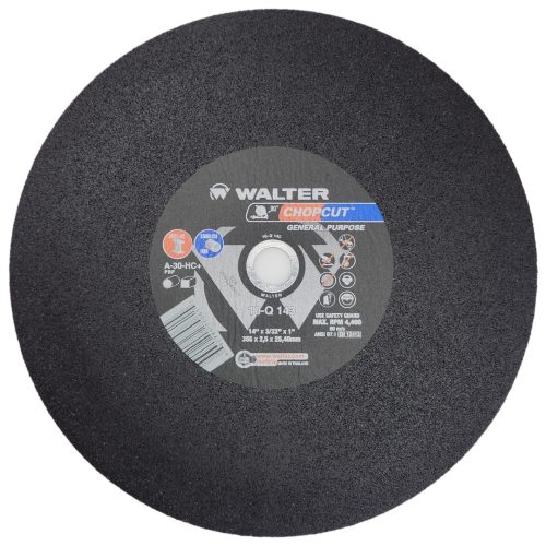 Walter Chopcut 14 in. x 1 in. Arbor x 3/32 in. T1 Gr A-30HC+ Cutting with Portable Chop Saw